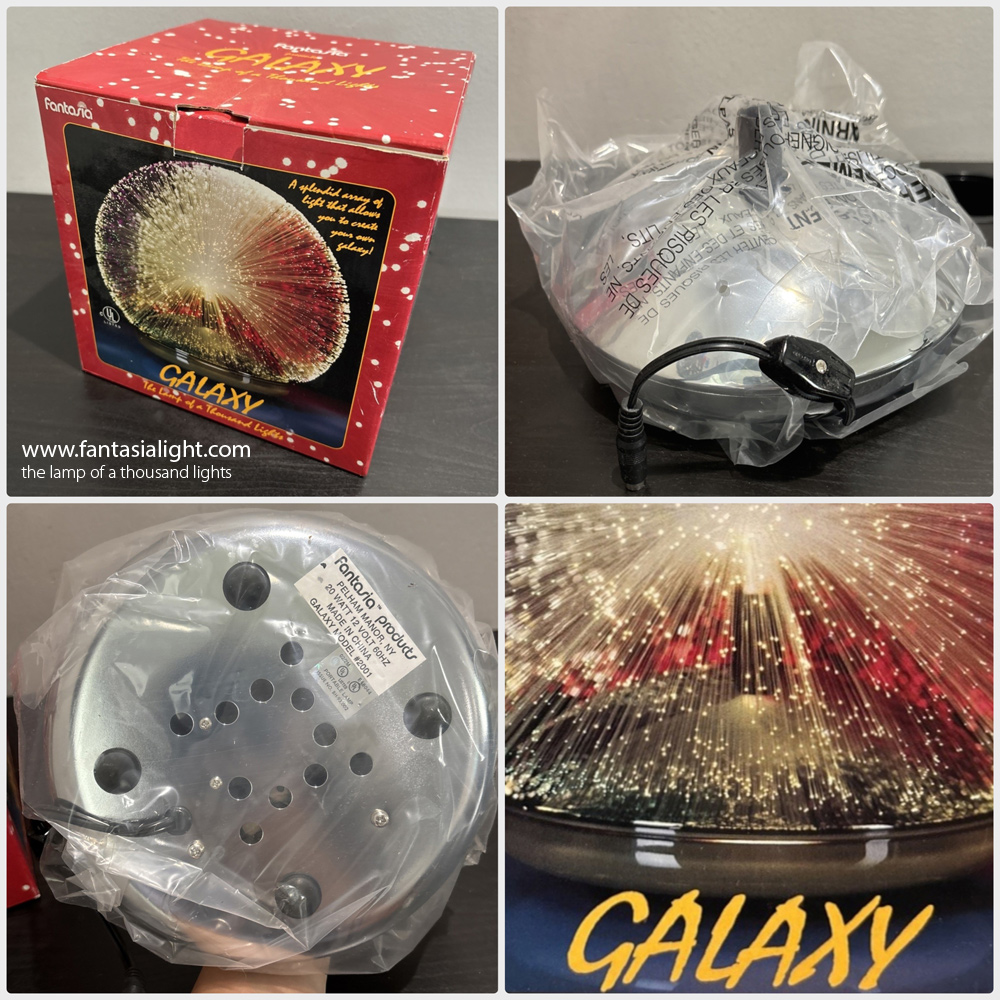 Fantasia Galaxy - Model 2001 - Just like a UFO, Galaxy by Fantasia places the spray first and the base of the lamp second to create a beautiful galaxy of light dots that just levitates off the surface of where it is placed upon. Model below produced by Vicon.