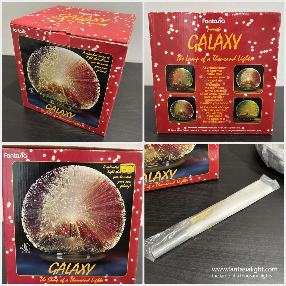 Fantasia Galaxy - Model 2001 - Just like a UFO, Galaxy by Fantasia places the spray first and the base of the lamp second to create a beautiful galaxy of light dots that just levitates off the surface of where it is placed upon. Model below produced by Vicon.